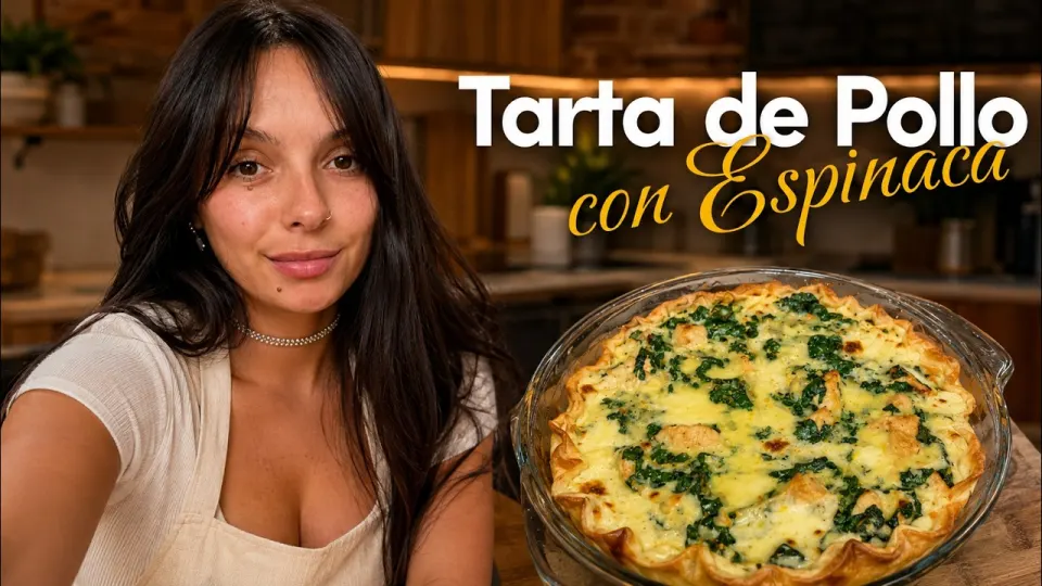 Tarta de Pollo, Espinaca y Cebolla Caramelizada: la tarta que más repito y siempre queda bien