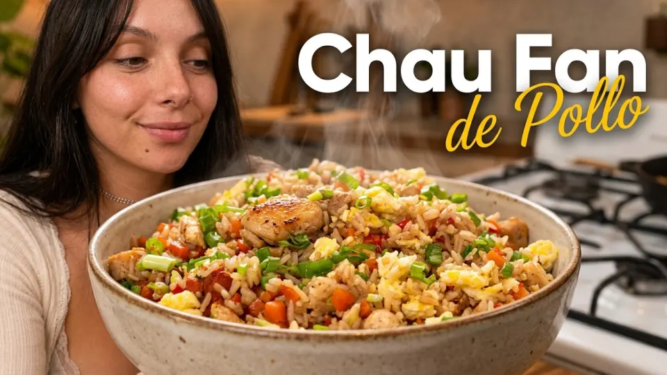 Arroz Chino Salteado con Pollo (Chow Fan): lo que hacés con el arroz del día anterior