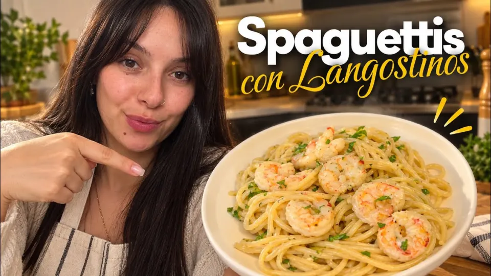 Spaguettis con Crema de Langostinos: la pasta que parece de restaurante y la hacés en 20 minutos