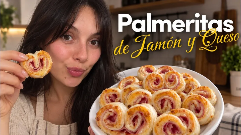 Cómo Hacer Palmeritas de Jamón y Queso: 1 tapa de tarta y salen para toda la picada