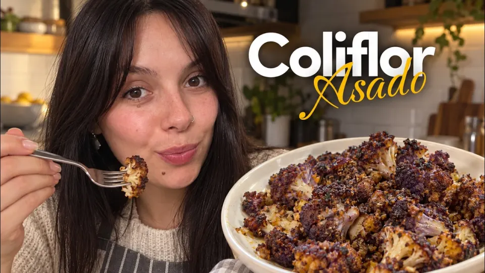 Hice coliflor asado con miel y el que nunca lo comía se sirvió dos veces