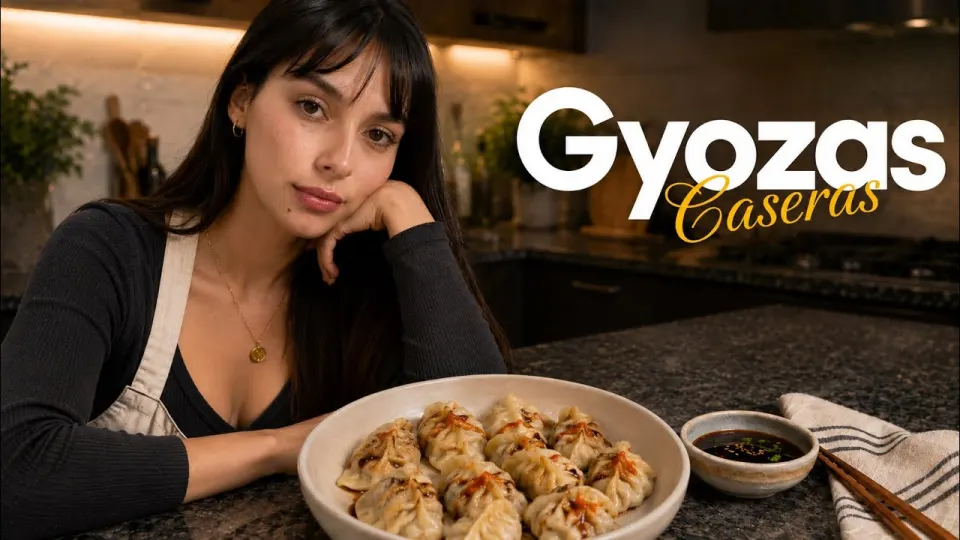 GYOZAS caseras con tapas de empanada (sin hacer masa)