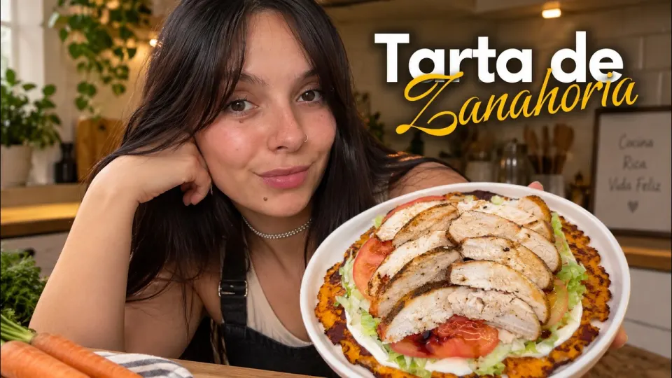 Cómo Hacer Tarta de Zanahoria sin Masa: con pollo, lechuga y tomate en una sola base